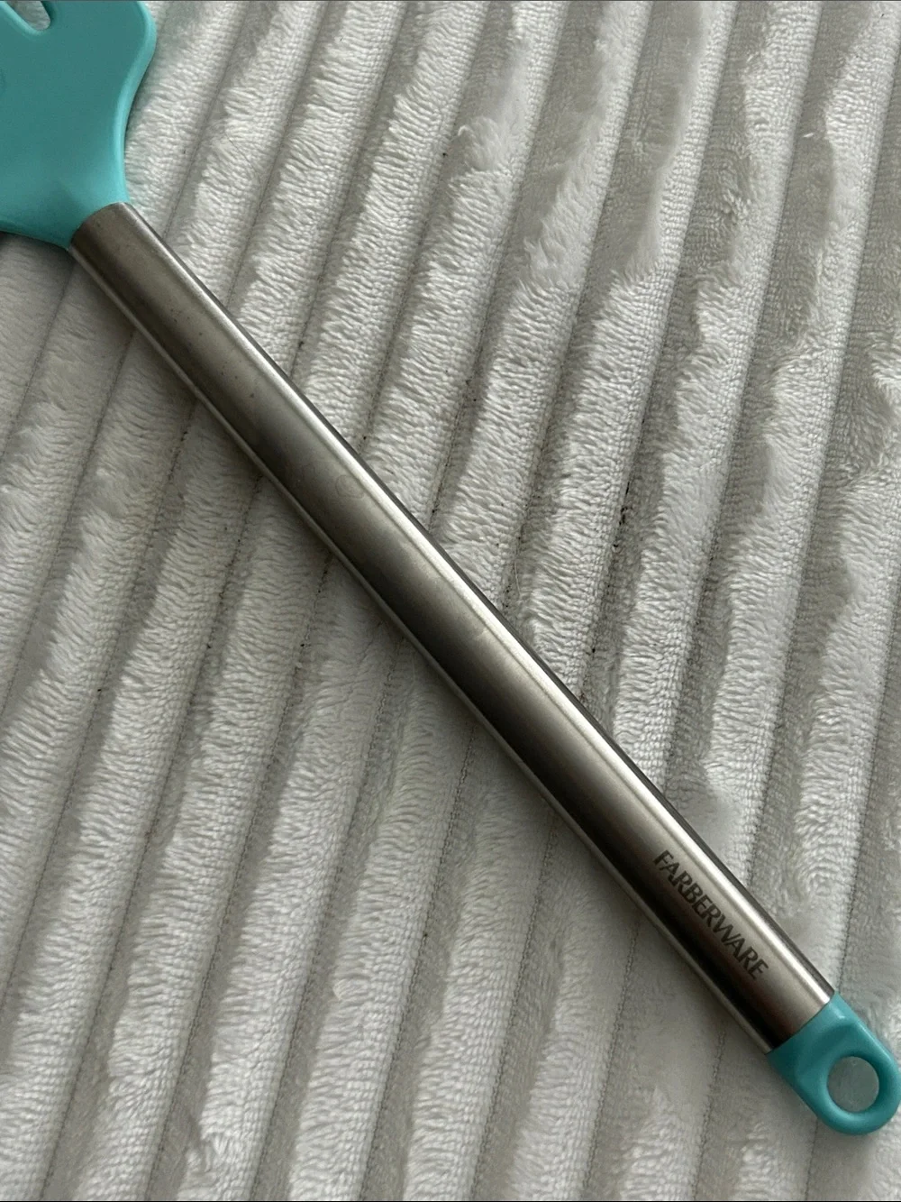 Farberware Aqua Silicone Slotted Turner Spatula